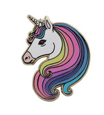 Load image into Gallery viewer, Majestic - Unicorn - horse - Enamel - lapel -Pin - Rainbow Hair - Unicorn- Pin - by- real-sic (6)