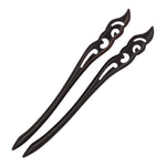 Load image into Gallery viewer, Natural - Sandalwood - wood- wind - Hair - Sticks - pins - chopstick - for Women (1)
