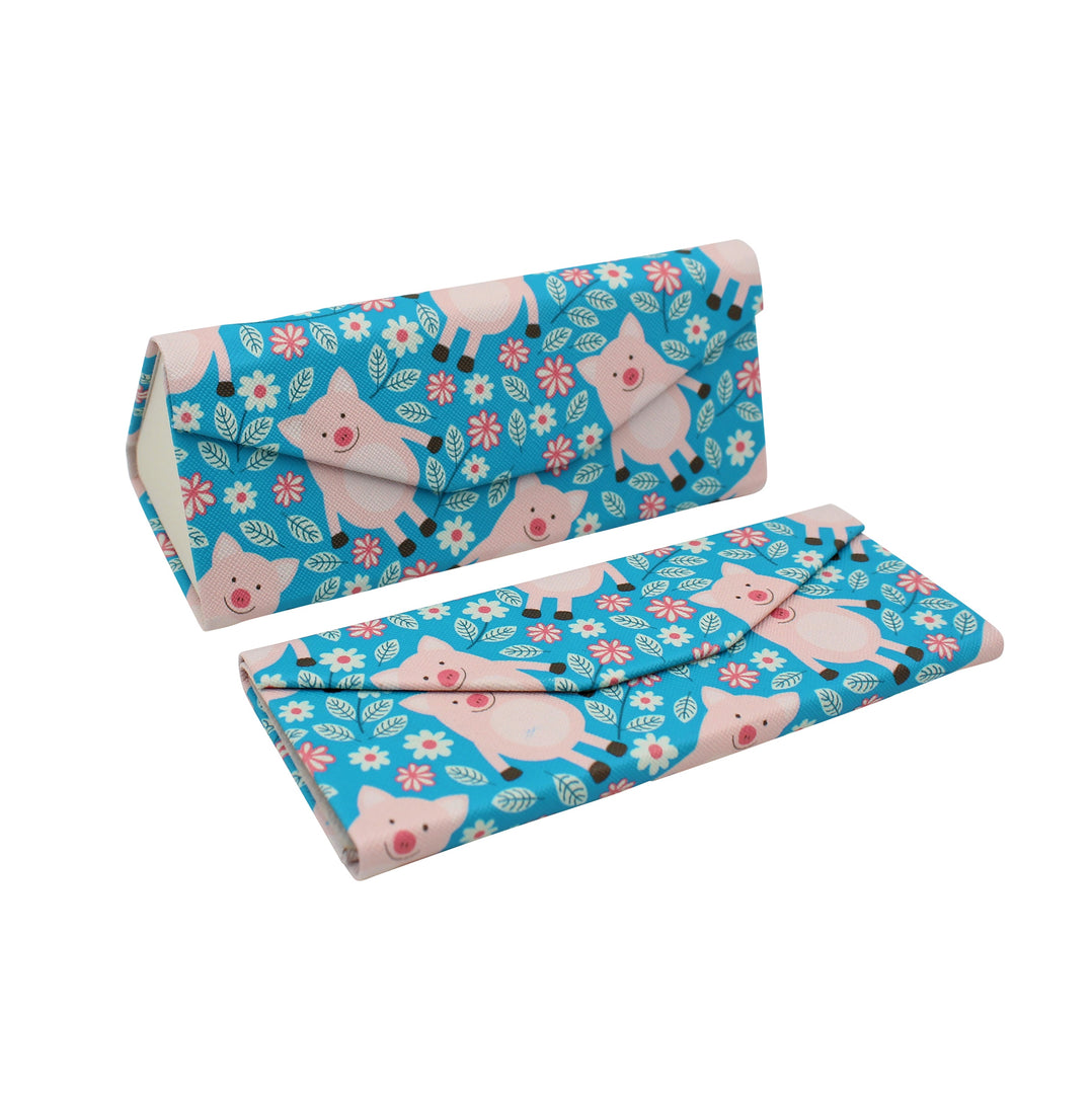 REAL SIC - Adorable - Animal - Pig - Glasses - Case - Magnetic - Folding - Hard - Case (3)