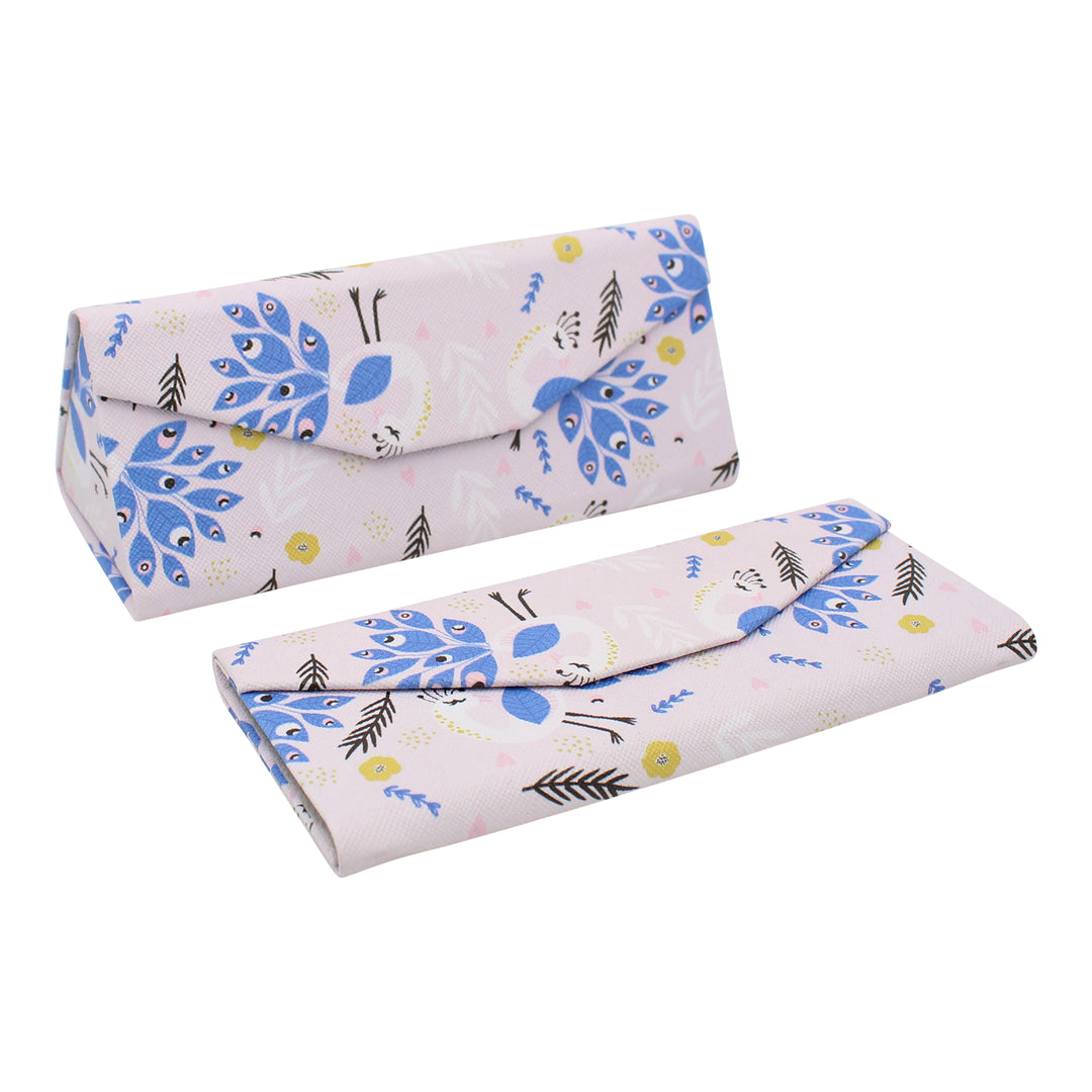 REAL SIC - Animal - peacock - Glasses - Case - Magnetic - Folding - Leather - Hard - Glasses - Case (19)