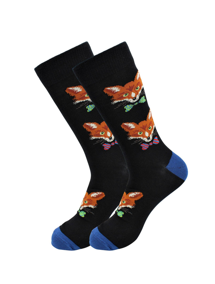 Image of Real Sic  Animals Casual Dress Socks – Fox - For Men and Women