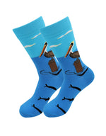 Load image into Gallery viewer, cute-animal-funny-fun-cotton-blue-pelican-fish-socks-for-men-women-by-real-sic (3)