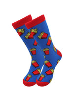 Load image into Gallery viewer, cute-cotton-funny-skateboad -happy-french ries- chips-fast-food-socks-for-men-women-by-real-sic( (3)
