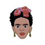 Load image into Gallery viewer, Frida Kahlo Enamel Pin – Artist Lapel Pin -by real sic