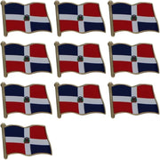 Dominican Republic Flag Enamel Pin For Patriotic & Ceremonial Souvenir