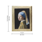 Load image into Gallery viewer, Girl with a Pearl Earring by Johannes Vermeer Art Frame Pin - Museum Souvenir Fine Art Lapel Pin
