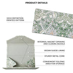 Load image into Gallery viewer, Birds by William Morris Folding Glasses Case - Vegan Leather Folding Hard Shell Case
