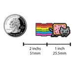 Load image into Gallery viewer, Nyan Cat Pin - Rainbow Cat Meme Enamel Pin