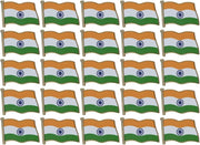 India Flag Enamel Pin For Patriotic & Ceremonial Souvenir