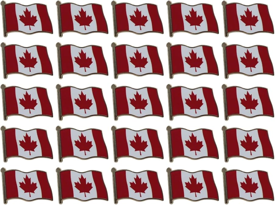 Canada Flag Enamel Pin For Patriotic & Ceremonial Souvenir