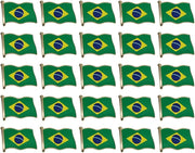 Brazil Flag Enamel Pin For Patriotic & Ceremonial Souvenir