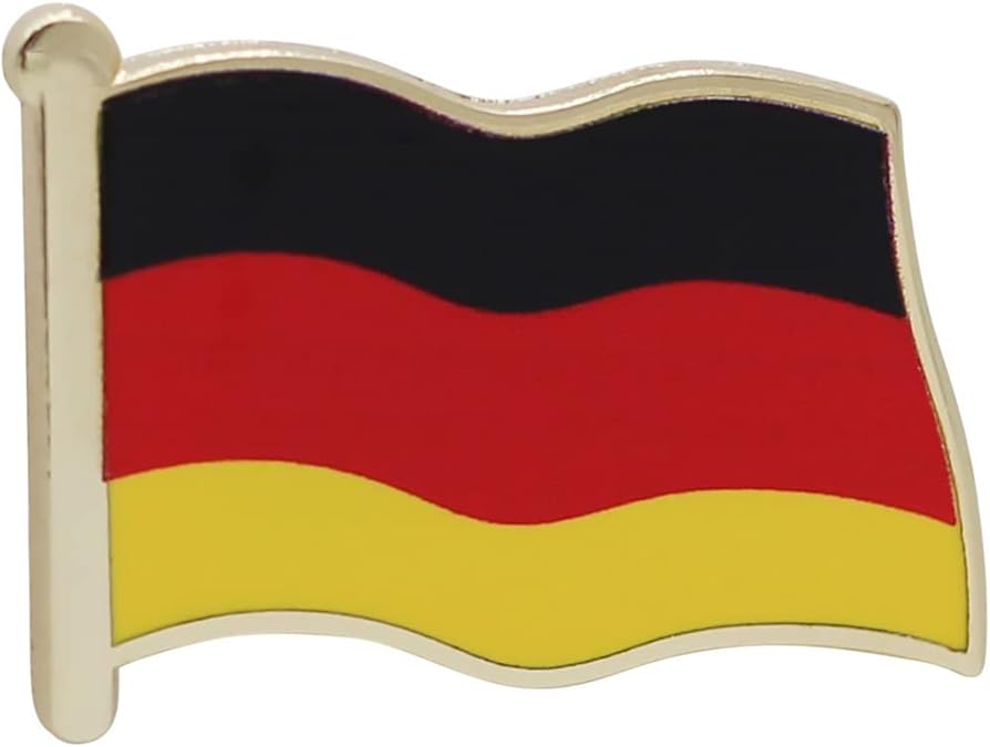 Germany Flag Enamel Pin For Patriotic & Ceremonial Souvenir