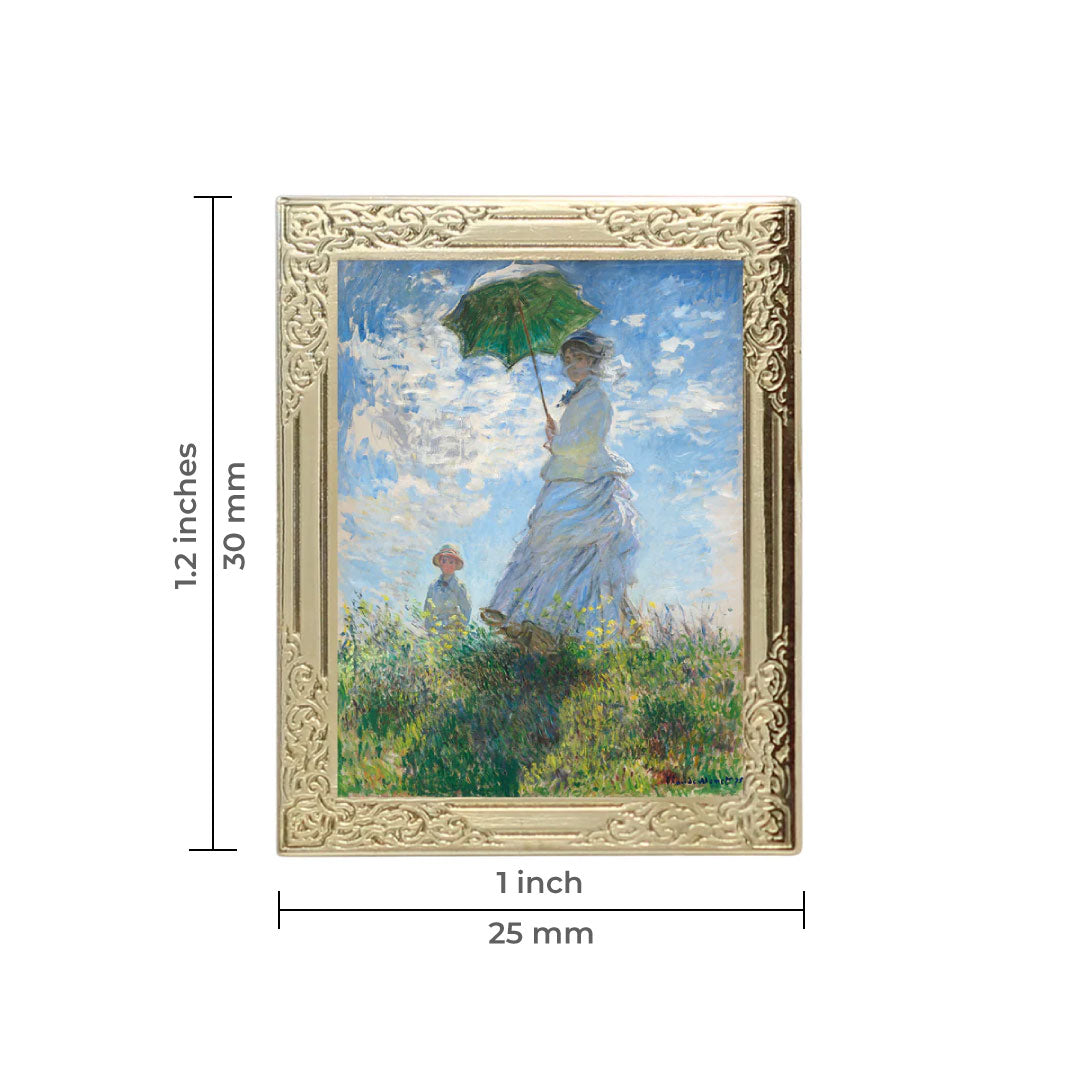 Madame Monet Art Frame Pin - Museum Souvenir Fine Art Lapel Pin