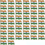India Flag Enamel Pin For Patriotic & Ceremonial Souvenir