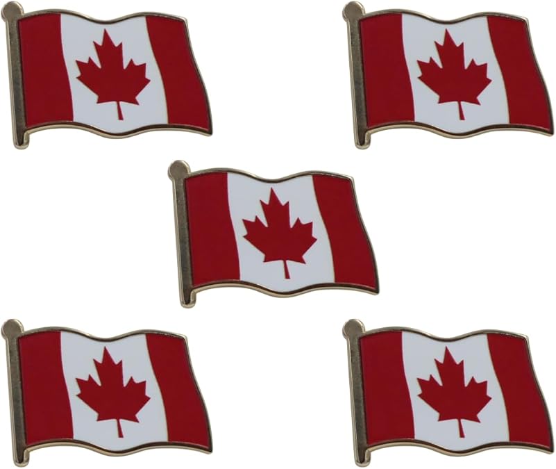 Canada Flag Enamel Pin For Patriotic & Ceremonial Souvenir