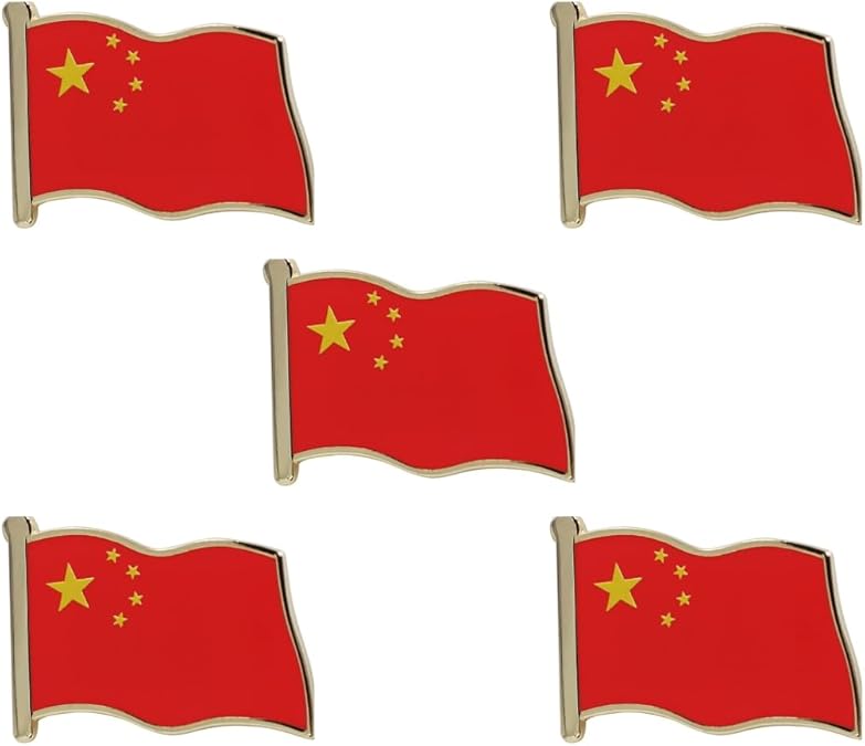 China Flag Enamel Pin For Patriotic & Ceremonial Souvenir