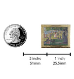 Load image into Gallery viewer, Art Frame Enamel Lapel Paint Pin - A Sunday Afternoon on the Island of La Grande Jatte
