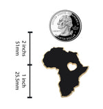 Load image into Gallery viewer, Heart of Africa Pin – Black Lives Matter - Black Panther Enamel Pin