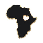 Load image into Gallery viewer, Heart of Africa Pin – Black Lives Matter - Black Panther Enamel Pin
