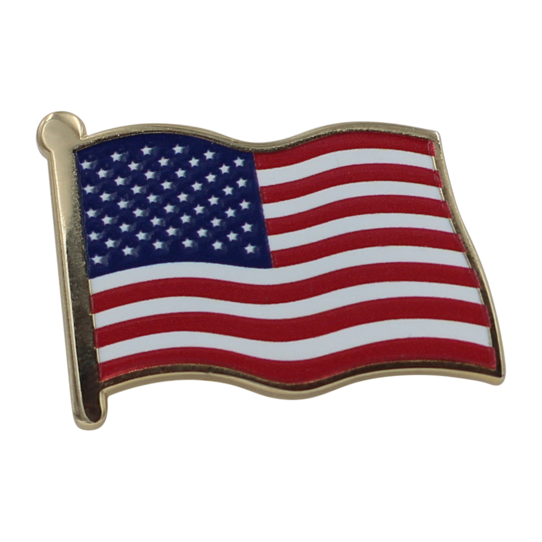 American Flag Enamel Pin For Patriotic & Ceremonial Souvenir