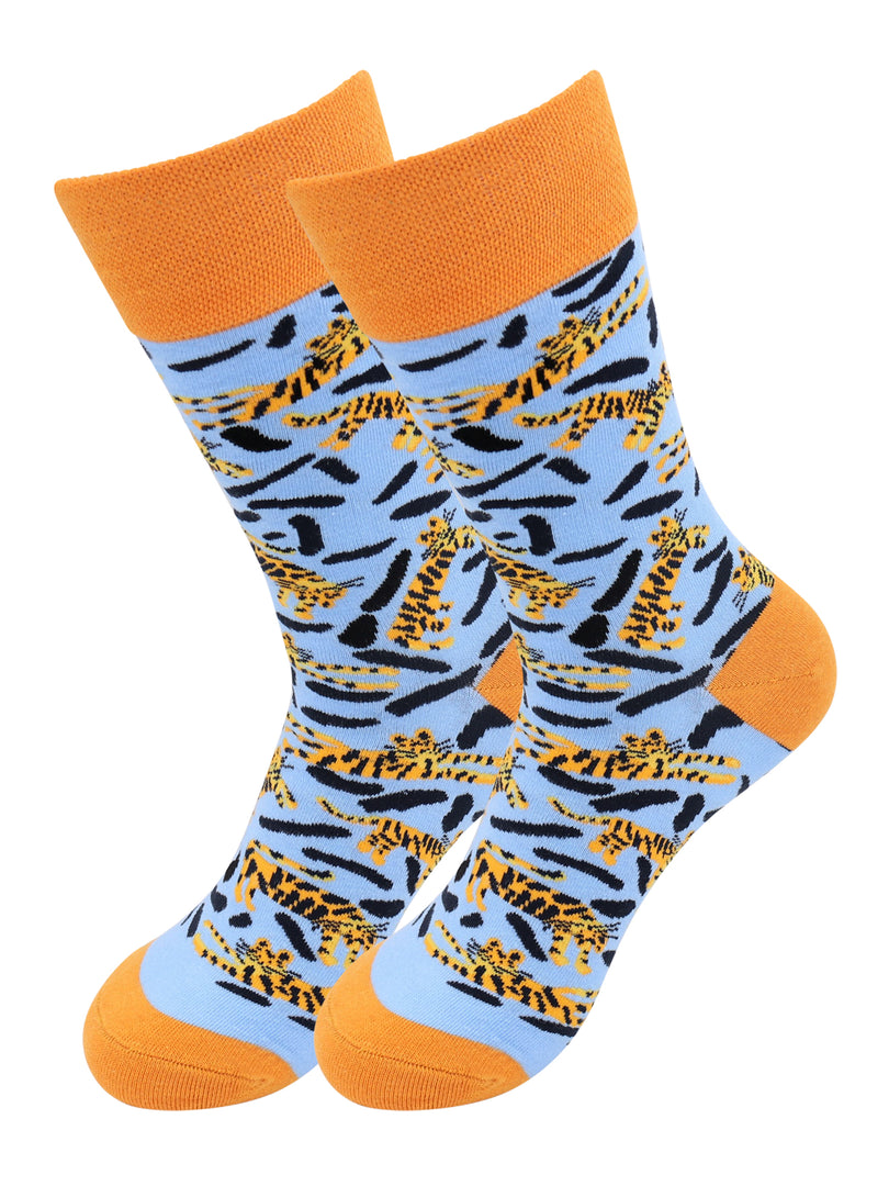 Animal Socks (Tiger) - Comfy Cotton for Men & Women