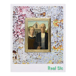 Load image into Gallery viewer, American Gothic by Grant Wood Art Frame Pin - Museum Souvenir Fine Art Lapel Pin
