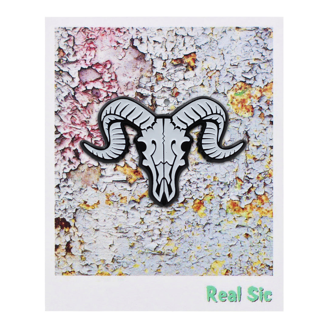 Ram Skull Pin - Occult / Baphomet Enamel Pin