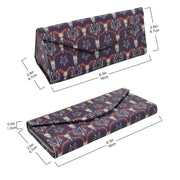 Baphomet Print Glasses Case - Vegan Leather Magic Folding Hardcase