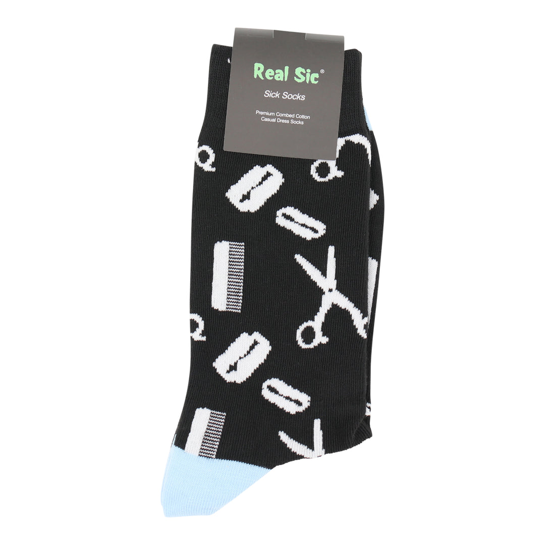 Barber-Tool-Socks-Comfy-Cotton-for-Men-Women