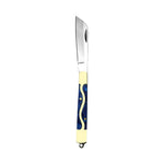 Load image into Gallery viewer, Blue &amp; Gold Straight Blade Mini Folding Pocket Knife