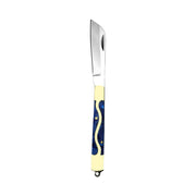 Blue & Gold Straight Blade Mini Folding Pocket Knife