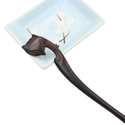 REAL SIC Natural Sandalwood Hair Sticks for Women - Sustainable Retro Boho Fashion Chopsticks (Fox)