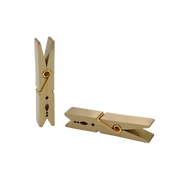 Brass Clothespin Clip – Minimalist Gold Metal Spring Clip