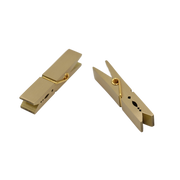 Brass Clothespin Clip – Minimalist Gold Metal Spring Clip