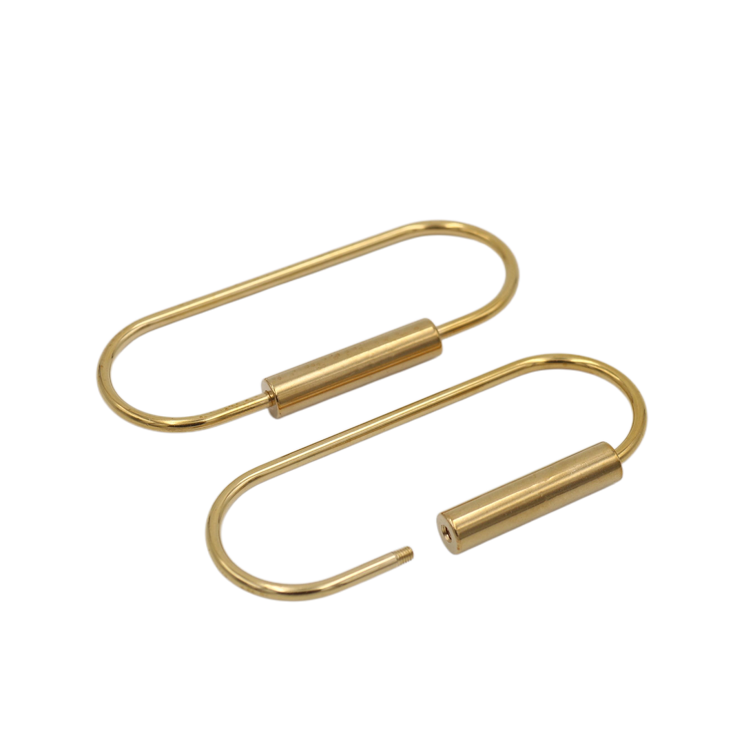 Brass Keyring -Key Fob/Keychain With Screw Closure