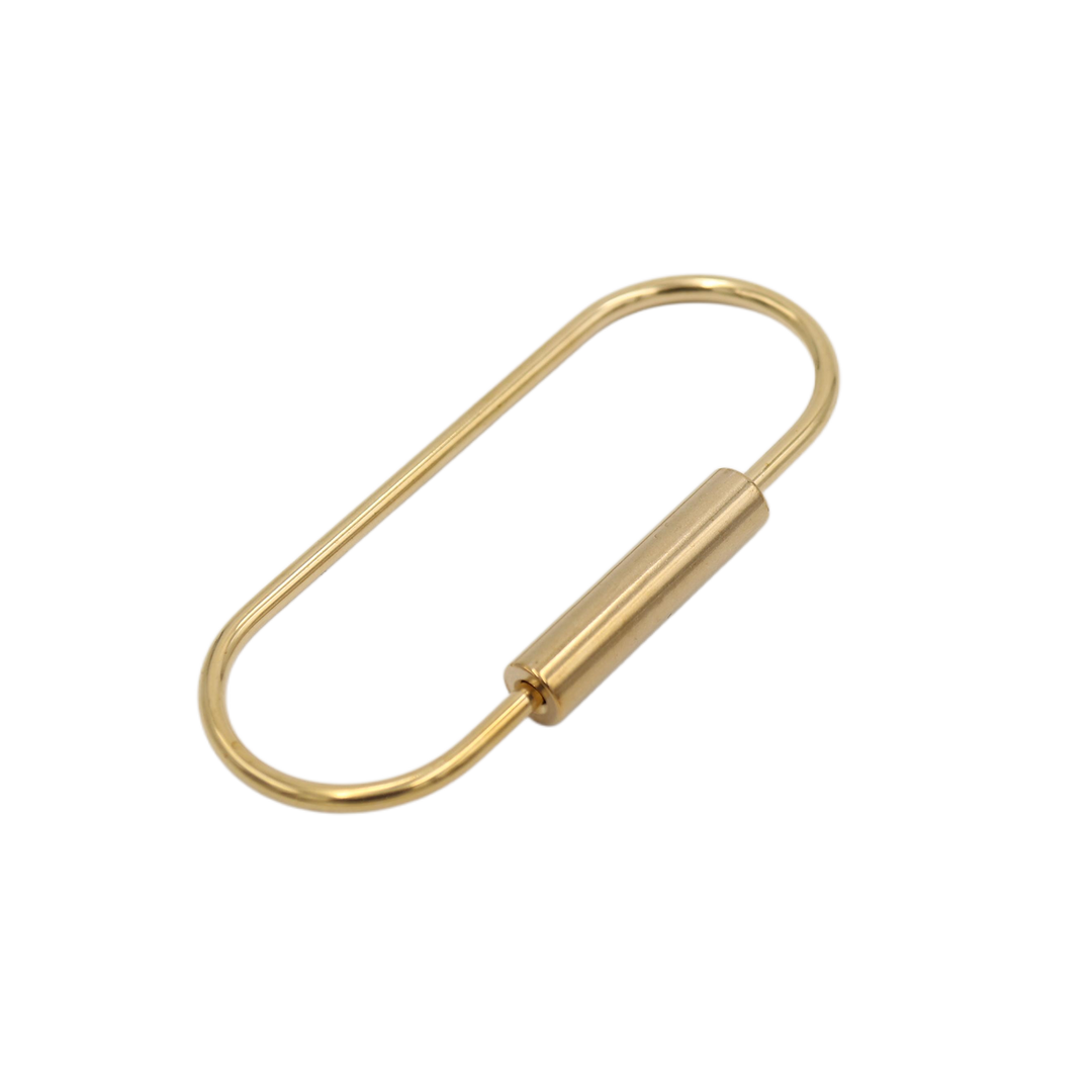 Brass Keyring -Key Fob/Keychain With Screw Closure