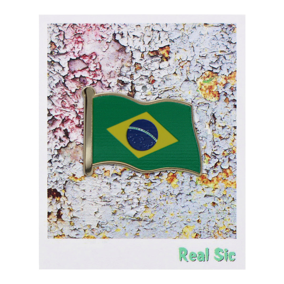 Brazil Flag Enamel Pin For Patriotic & Ceremonial Souvenir