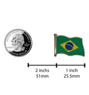 Brazil Flag Enamel Pin For Patriotic & Ceremonial Souvenir
