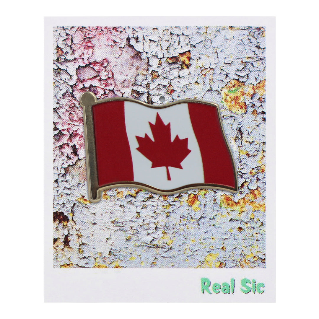 Canada Flag Enamel Pin For Patriotic & Ceremonial Souvenir