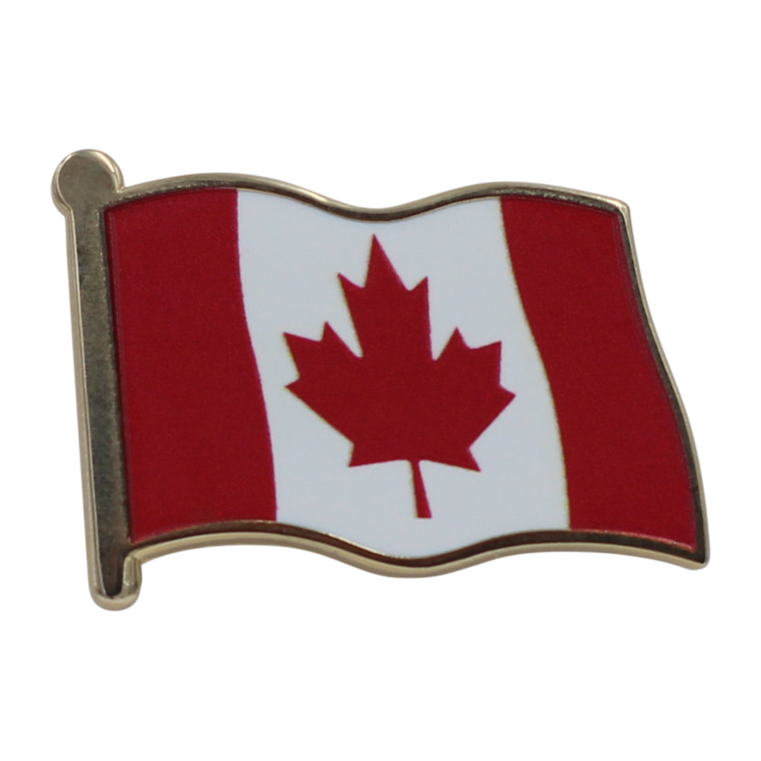 Canada Flag Enamel Pin For Patriotic & Ceremonial Souvenir