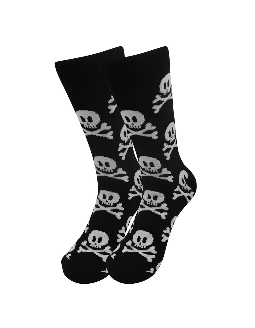 Skull and Crossbones Socks - Comfy Cotton for Men & Women