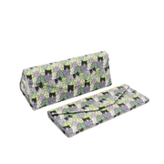Cat Hide and Seek Print Glasses Case - Vegan Leather Magic Folding Hard Case