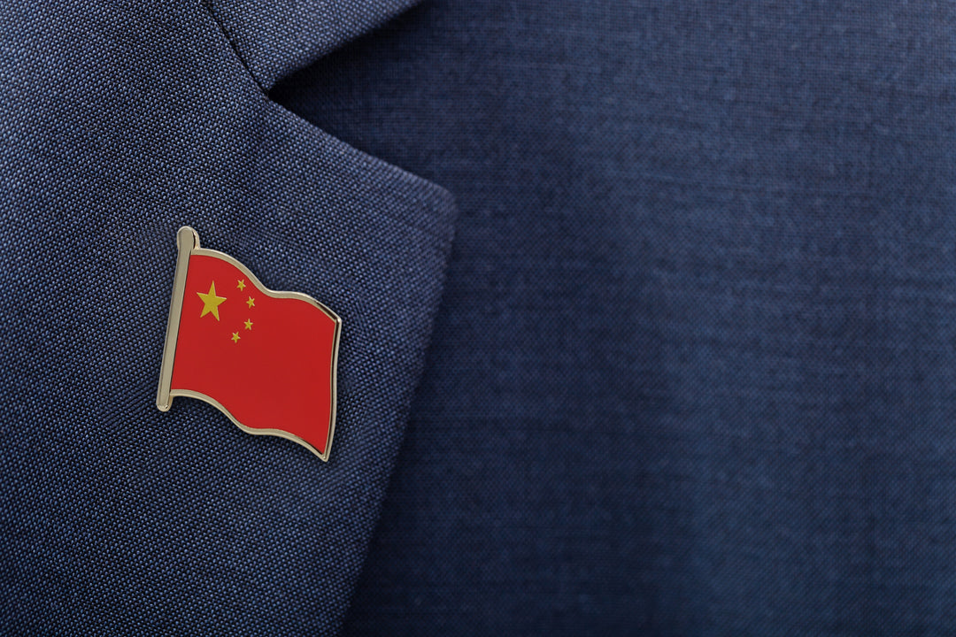 China Flag Enamel Pin For Patriotic & Ceremonial Souvenir