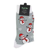 Snow Man Holiday Socks - Comfy Cotton for Men & Women
