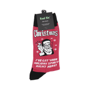 Santa Claus Holiday Socks - Comfy Cotton for Men & Women