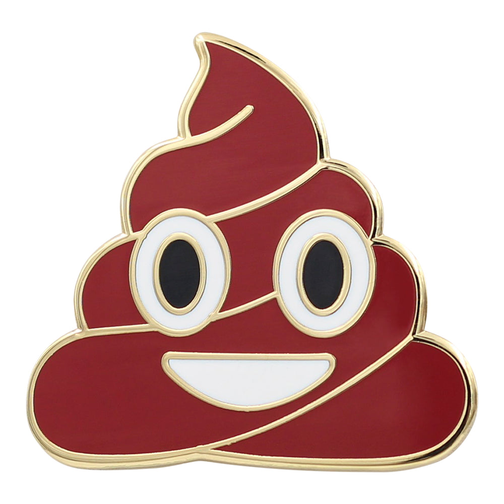Poop Emoji Pin Series - Poop Enamel Pin Series in 5 Different Colors