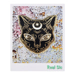 Load image into Gallery viewer, Luna the Black Cat - Enamel Cat Pin