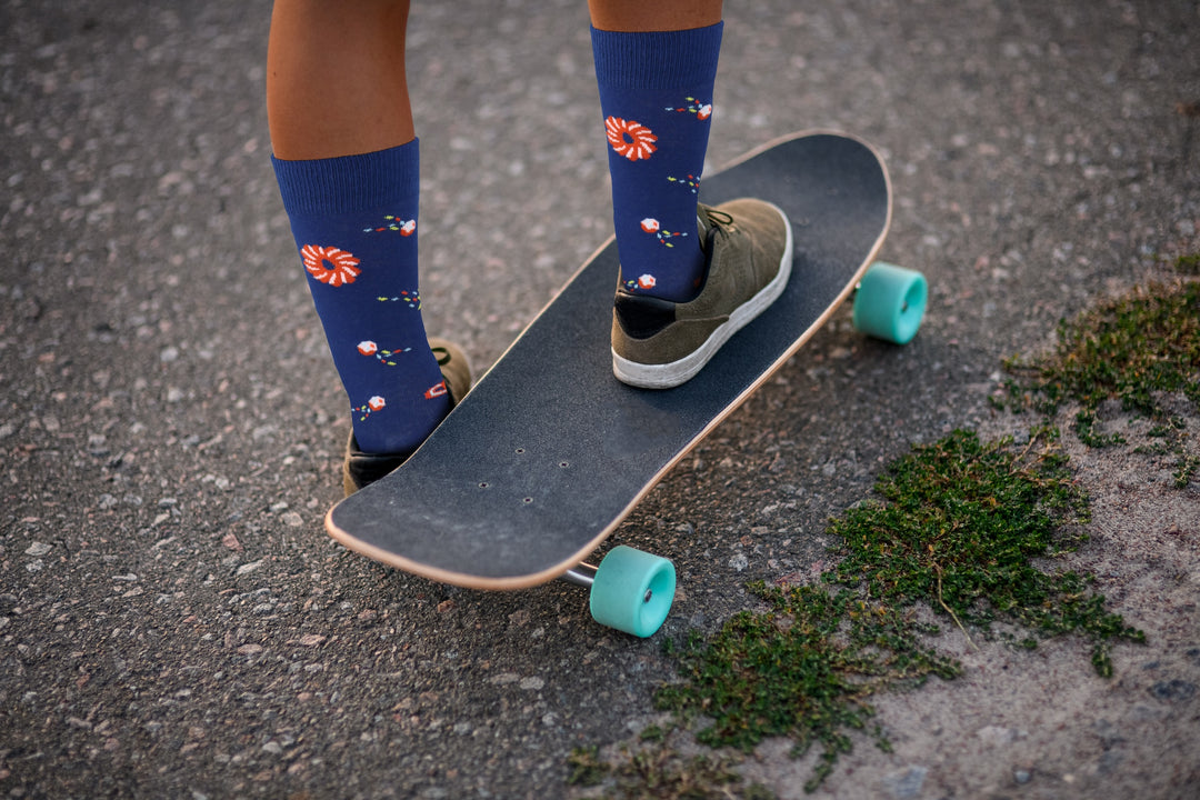 Space Donuts Socks - Comfy Cotton for Men & Women