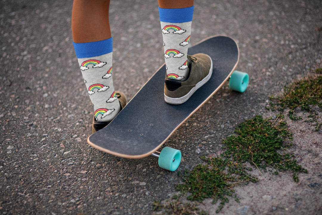 Cloud Rainbow Socks - Comfy Cotton for Men & Women