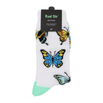 Load image into Gallery viewer, Butterflies Socks - Comfy Cotton for Women
